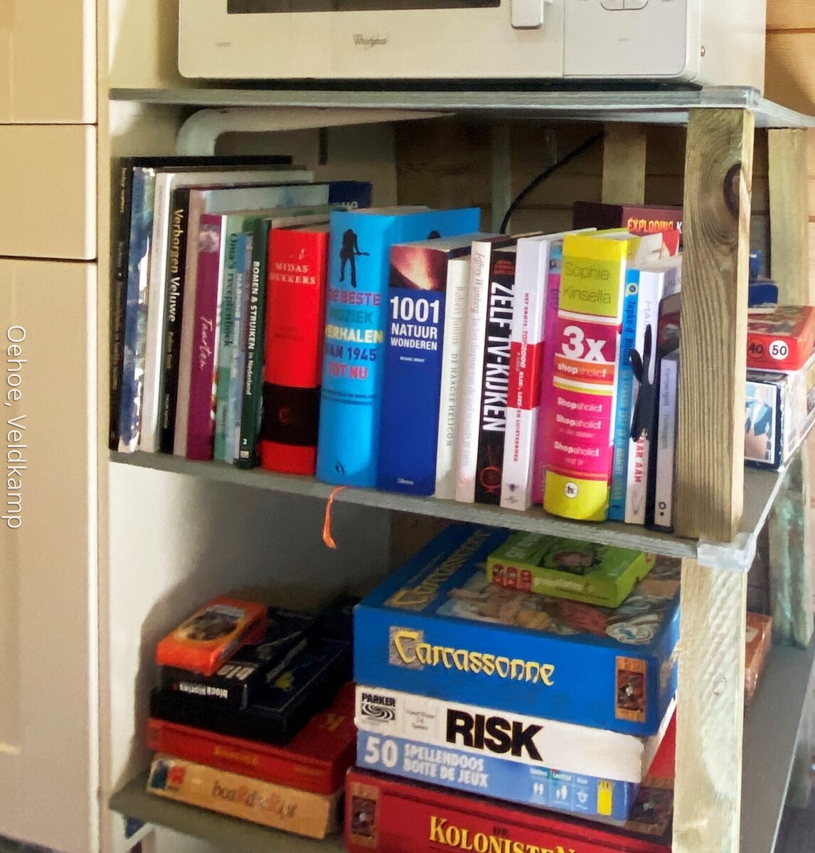 boeken en spelletjes huisje Veluwe