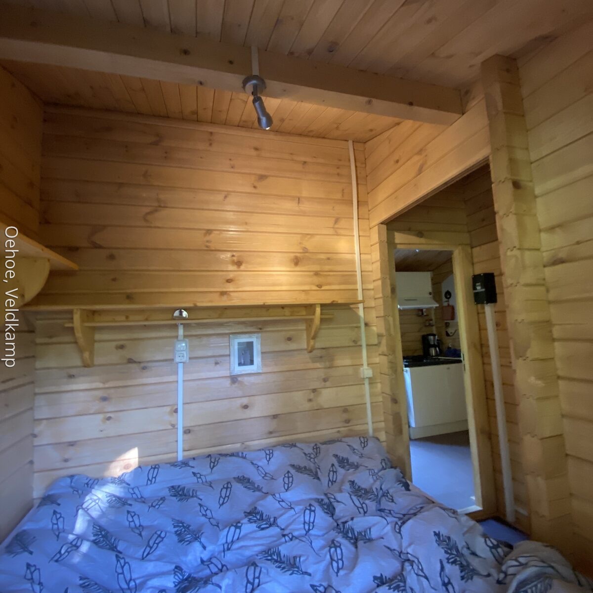 slaapkamer 1 huisje Veluwe